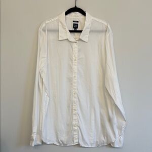 GAP classic White Button Down Shirt XXL TALL